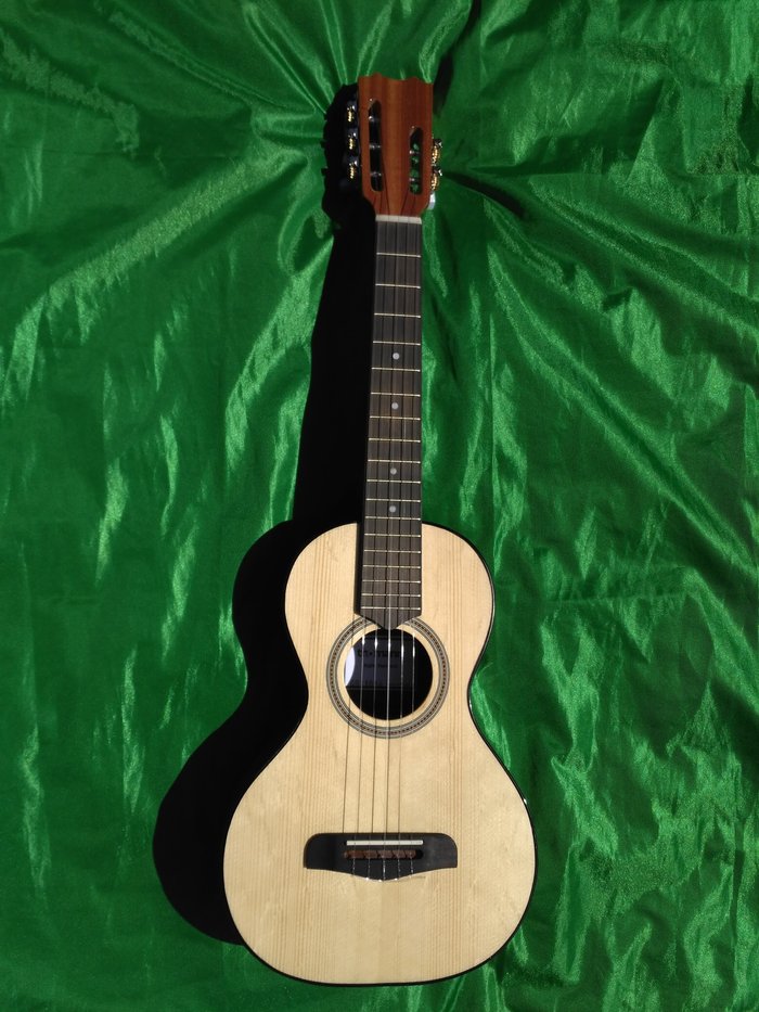 A modern rajão, a small five-string Madeiran instrument